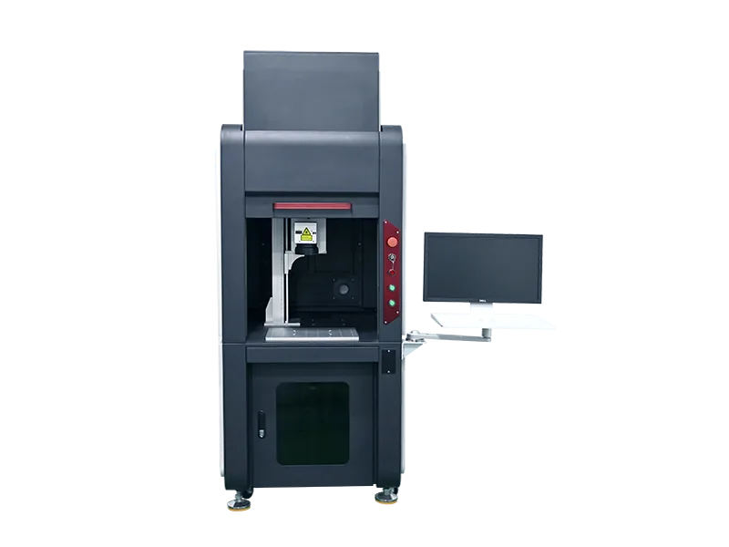 Enclosed CO2 laser marking machine for guarded operation
