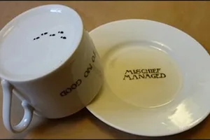 Representative ceramic laser marking sample for material response discussion