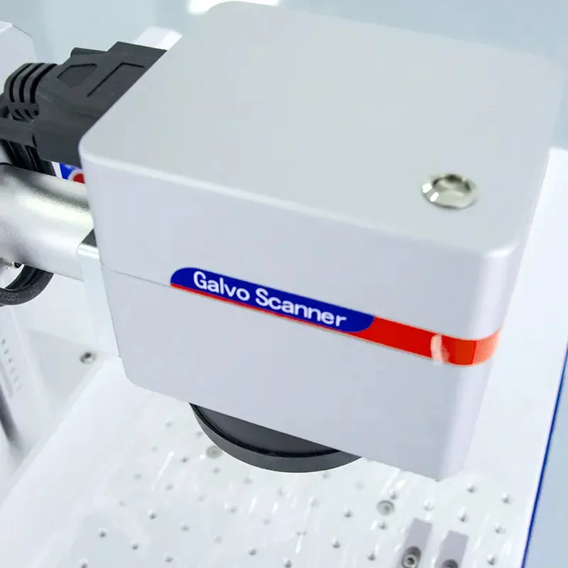 CO2 laser marking machine used as a configuration example for leather goods testing
