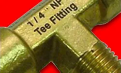 Laser marked copper material sample for contrast evaluation