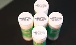 Representative plastic laser marking sample