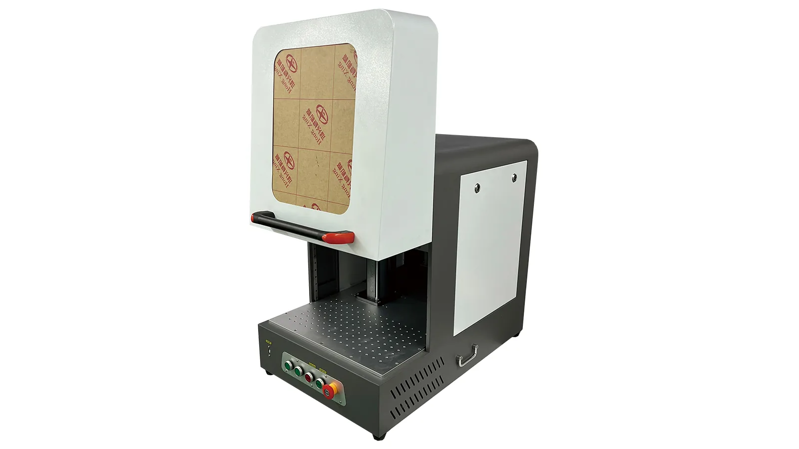 Semi-enclosed fiber laser marking machine