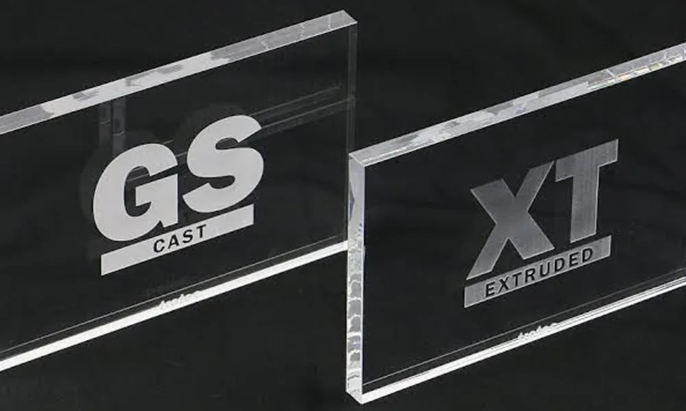 Laser engraving examples on clear acrylic PMMA sheets